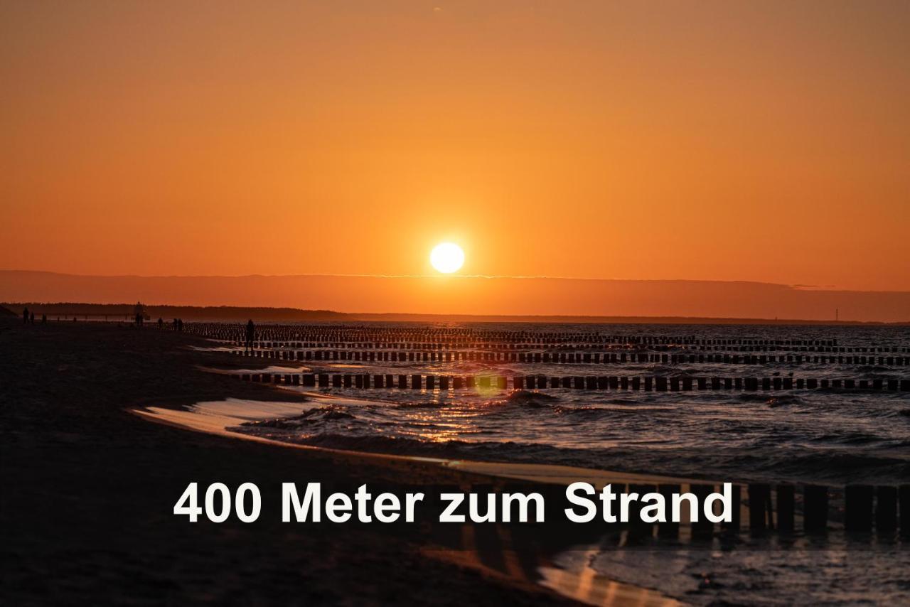 Ostseelagune Zingst, Exklusive Dhh, Strandnah, Sauna, Kamin, 3 Sz, 2 Baeder, Glasfaser, Haustierfrei, Garten Mit Suedterrasse, E-Ladesaeule, 2 Stellplaetze, Strandkorb, Fahrradschuppen, Waschmaschine, Trockner, Nichtraucher エクステリア 写真